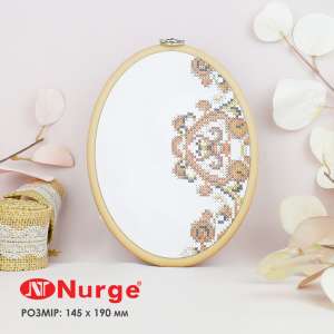 П'яльця Nurge овальні каучукові з підвісом 230-8 (145х190 мм.)